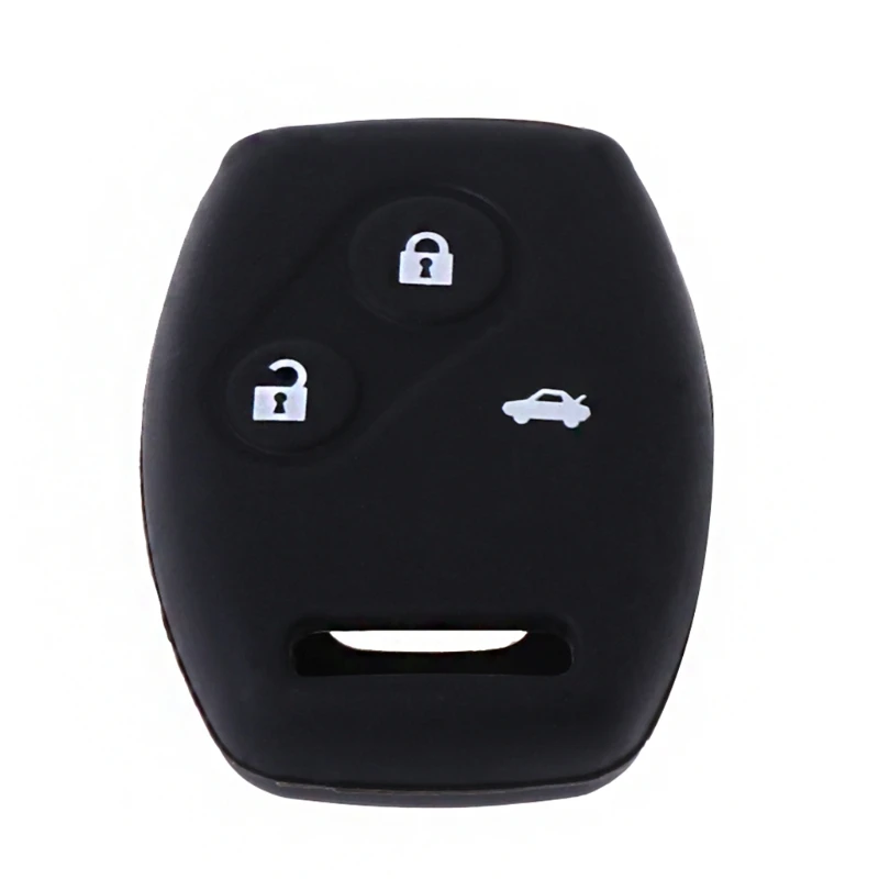 

3 Buttons Remote Silicone Key Case Holder Cover For Honda Accord CR-V Civic Insight Ridgeline