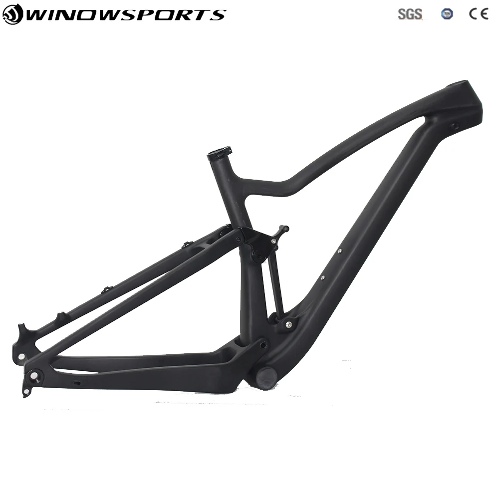 

2018 full suspension 29er Enduro bikes Carbon Mtb Frame XC 142x12mm size 15.5"/17.5" /19"/21" Carbon mountain frame Mtb frame