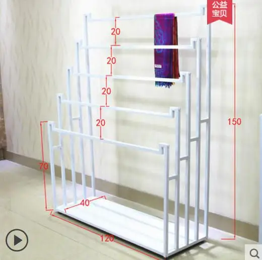 Tieyi стойка для шарфов, напольный шелковый шарф для магазина одежды, стойка для брюк, стойка для шалей, стойка для одежды в европейском стиле - Цвет: 2