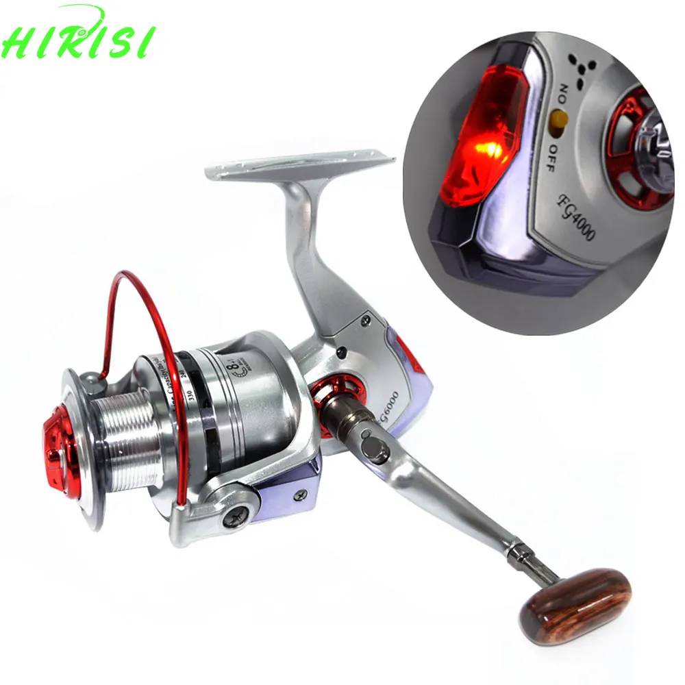 New Spinning Fishing Reel 8+1BB with LED Intelligent Alarm Electric