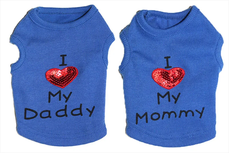 Blue dog vest