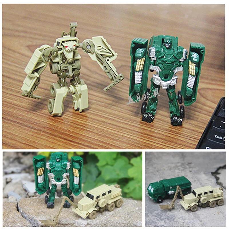 Transformation Mini Robot Car Toys For Children Action & Toy Figures Plastic Education Deformation Boys Gifts