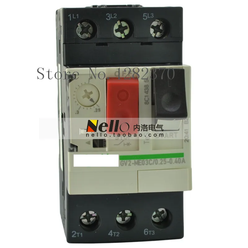 

[ZOB] Authentic original motor circuit breaker motor circuit breaker 0.25-0.4A GV2ME03C --3pcs/lot