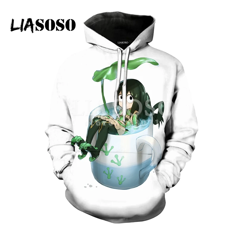 LIASOSO الخريف جديد الرجال النساء البلوز أزياء 3D طباعة أنيمي بطلي الأكاديمية هوديي طويلة الأكمام أعلى المتناثرة السترة A049 LIASOSO الخريف جديد الرجال النساء البلوز أزياء 3D طباعة أنيمي بطلي الأكاديمية هوديي طويلة الأكمام أعلى المتناثرة السترة A049