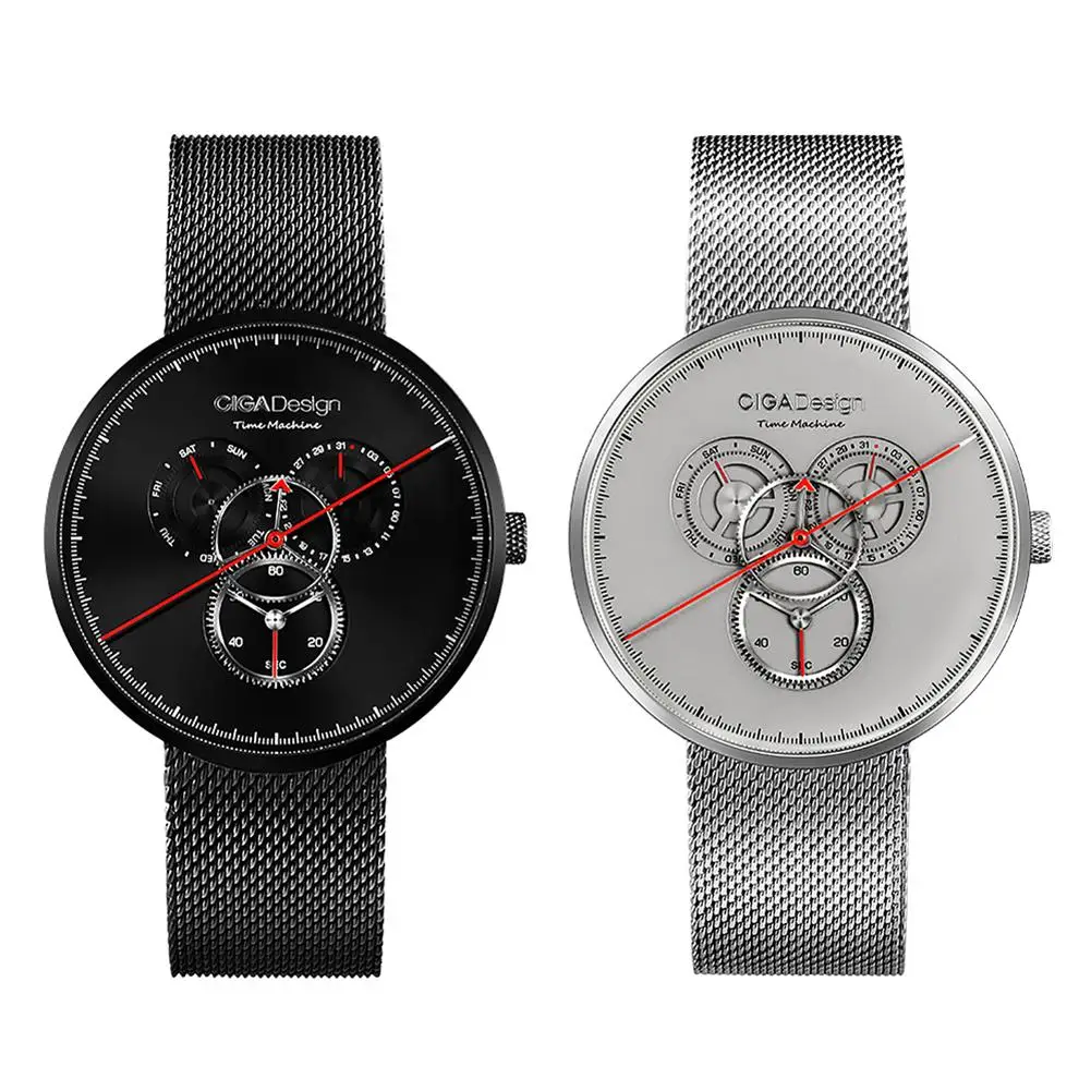 

Great Xiaomi CIGA Design Waterproof Date Day Business Casual Quartz Analog Wrist Watch