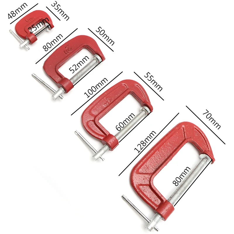 1 шт. c-зажим g-зажим сверхмощный металлический деревообрабатывающий ручной плотник тиски инструмент для захвата