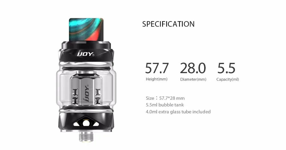 Original E Cigarette  IJOY SHOGUN UNIV KIT Vape 180W Shogun Univ Box Mod Vape with 5.5ml Katana Subohm Tank Vaporizer 01 (7)