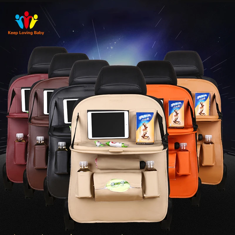 CAOLATOR/ Sac de Rangement pour Voiture Sac /à Dos Sac /à Suspendre Universel Multifunction Organisateur de Voiture Sac de Rangement de Voiture Fournitures de Voiture Organisateur Poches Beige