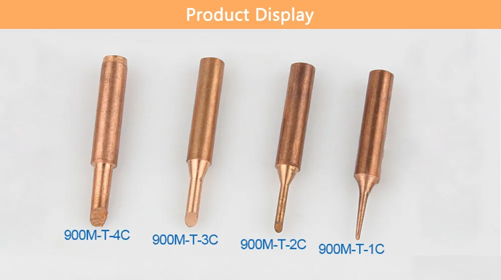 JZL 5 шт. паяльники для паяльника высокого качества чистая медная паяльная станция 900M-T для 936 937 серии 938 сварочный Железный наконечник головки