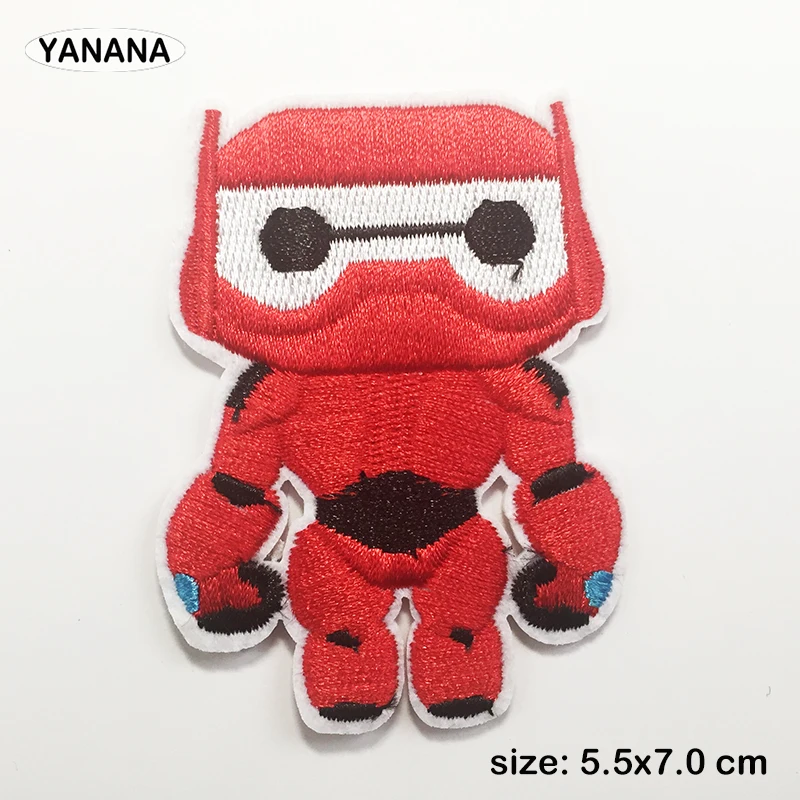 

Cartoon Hero figure Iron on Embroidered Cloth Patch For Girls Boys Clothes Stickers Apparel Garment Accessories