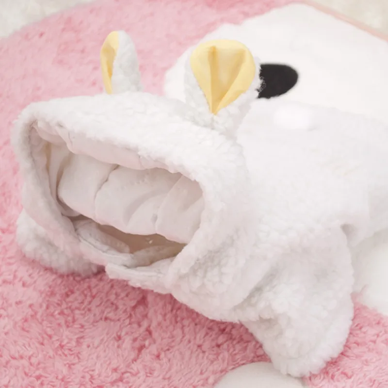 

Newest Warm Sheep Clothes Cute Pet Puppy Dog Hoodie White Coat Apparel Hoody Costume