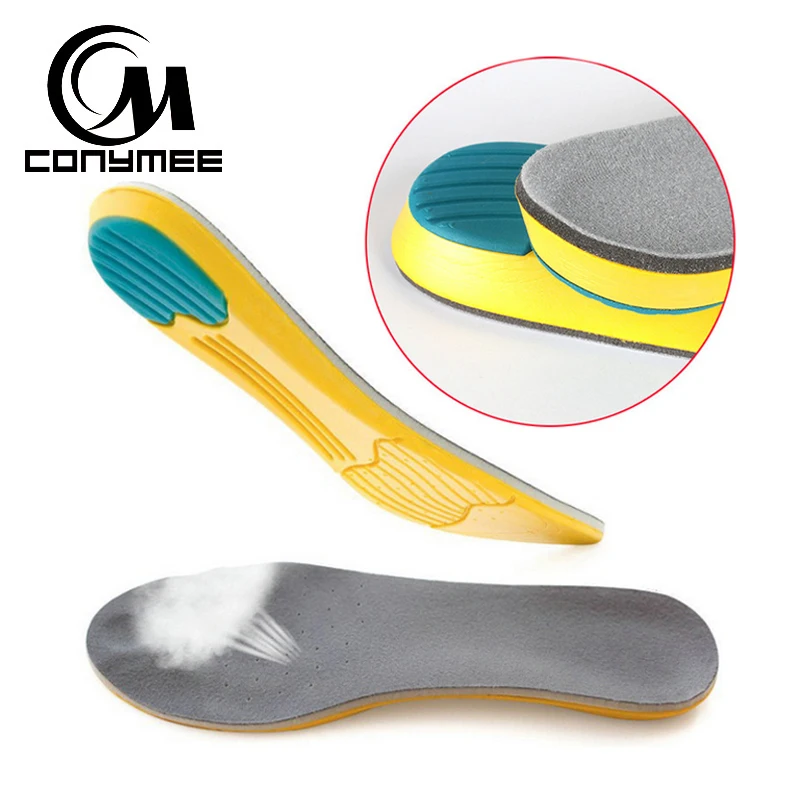 Conymee رغوة الذاكرة النعال العالية قوس دعم تقويم العظام نعل إدراجات رجل إمرأة رياضية امتصاص الصدمة سادة العناية سادات القدم