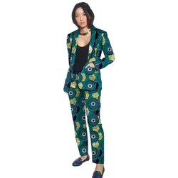 Chaquetas de Cuello Chal para Mujer con Pantalones, Pantalón de Traje Estampado Africano Personalizados, Patrones Dashiki, Trajes de Ankara Elegantes Chaquetas de Cuello Chal para Mujer con Pantalones, Pantalón de Traje Estampado Africano Personalizados, Patrones Dashiki, Trajes de Ankara Elegantes