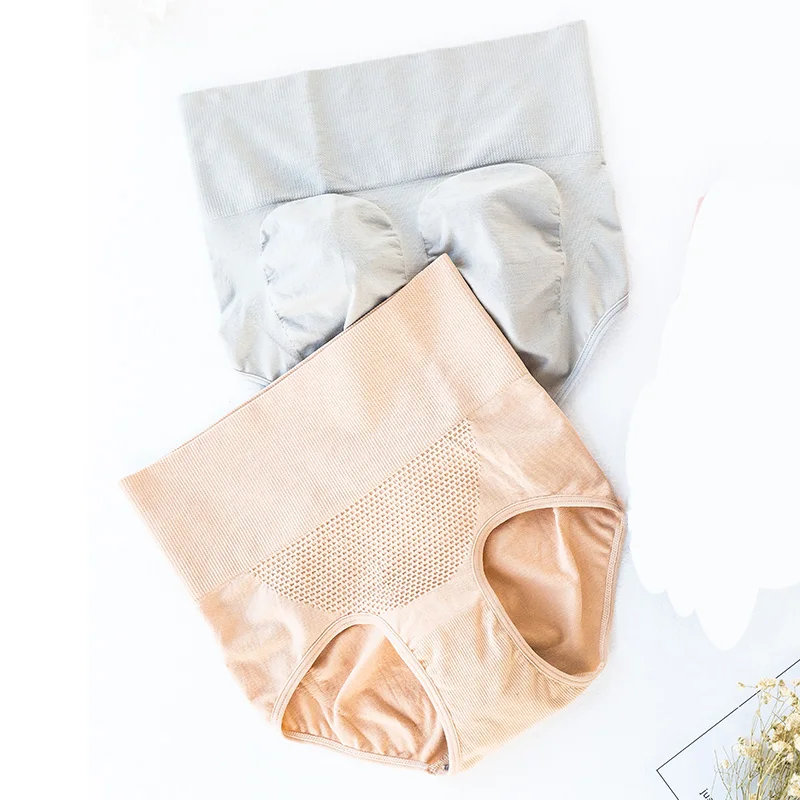 

High Waist Seamless Women's Panties Slimming Lingerie Women Briefs Sexy Body Shapers Soft Cotton Ladies Underwear 2Pcs/lot Panty