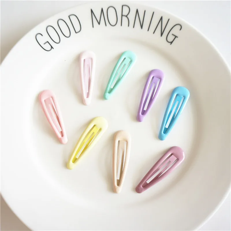 

( 1 Pack for 8 Pcs ) children's accessories rainbow colored hair clip BB clip Popularity simple hairpins for hair pins