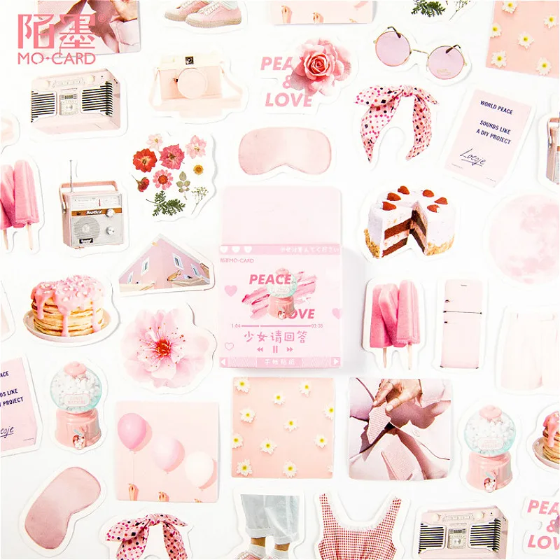 

46pcs/set Youth Stationery Sticker Totem Memo Stickers Pack Posted It Kawaii Planner Scrapbooking Escolar School Supplies