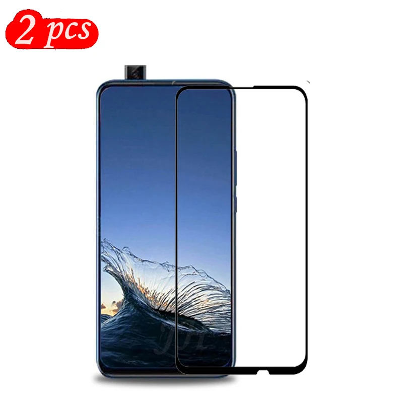 

2pcs Tempered Glass For Huawei P Smart Z 6.59 Full Cover 9H Explosion-proof Protective film Screen Protector For Y9 Prime 2019