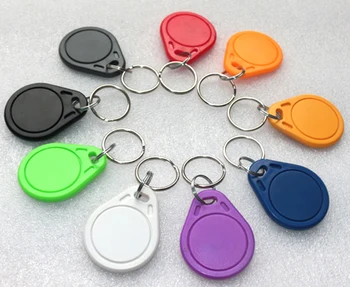 

500pcs/bag S50 RFID 13.56 Mhz IC Tag Token Key Ring IC cards Blue china fudan chip nfc phone(except galaxy s4)