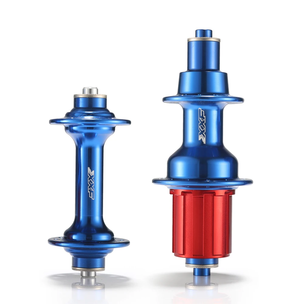 

XXF Road Bike Front Rear Hub Set 2/4 Bearings 20/24 Holes Ultralight 341g/pair 72 Click Hubs 2:1 Spoke Quick Release V brake