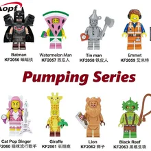 KF8042 строительные блоки серии Pumpng Бэтмен оловянный человек кирпичи арбуз человек Emmet Жираф Лев фигурки подарок детям подарок игрушки
