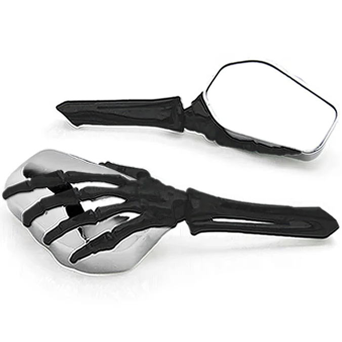 

Brand new Skeleton Skull Hand Motorcycle Mirrors For Harley Davidson 125 175 250 350 750 1000