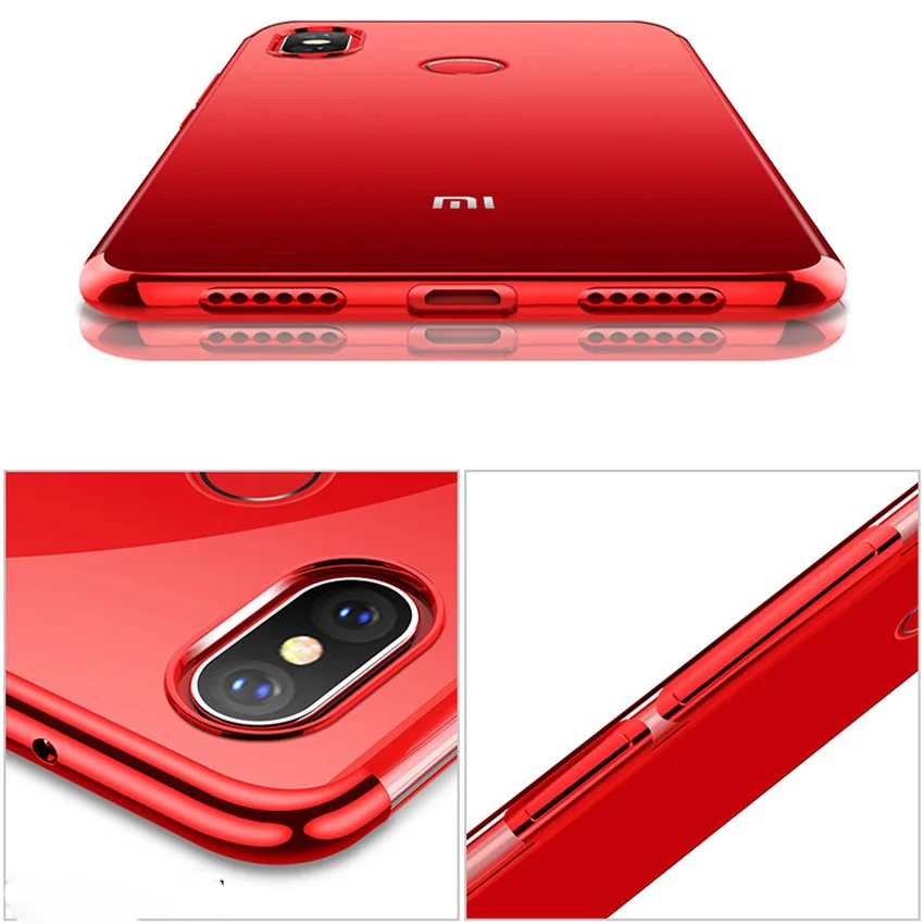 Ultra Thin Soft Transparent TPU Case For Xiaomi mi max 3 clear plating bumper cover for Xiaomi mi max 3 max Phone Case Capa (8)