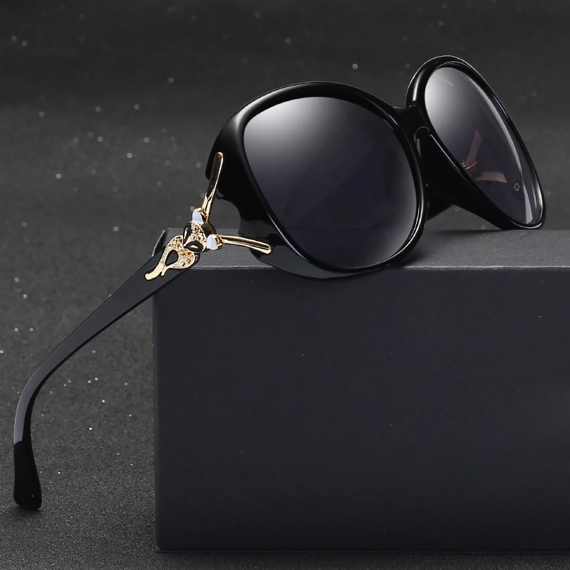 

Fashion Polarized Sunglasses Women Diamond Luxury Brand Design Sun Glasses Female Oval Shades Lens Oculos De Sol Feminino 389