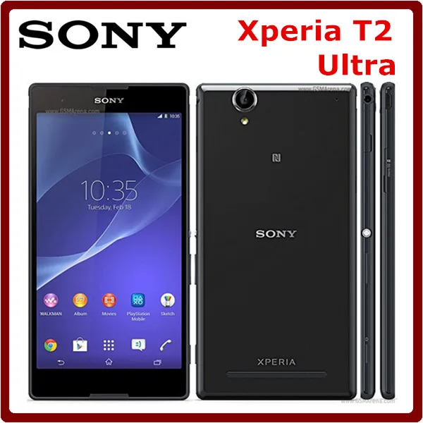 Цена за Оригинальный Sony Xperia T2 Ultra XM50h Разблокирована 8 ГБ ROM + 1 ГБ ОПЕРАТИВНОЙ ПАМЯТИ 3 Г NFC 13.0MP 6.0 Дюймов Quad Core 3000 мАч Dual Sim смартфон Цена за Оригинальный Sony Xperia T2 Ultra XM50h Разблокирована 8 ГБ ROM + 1 ГБ ОПЕРАТИВНОЙ ПАМЯТИ 3 Г NFC 13.0MP 6.0 Дюймов Quad Core 3000 мАч Dual Sim смартфон