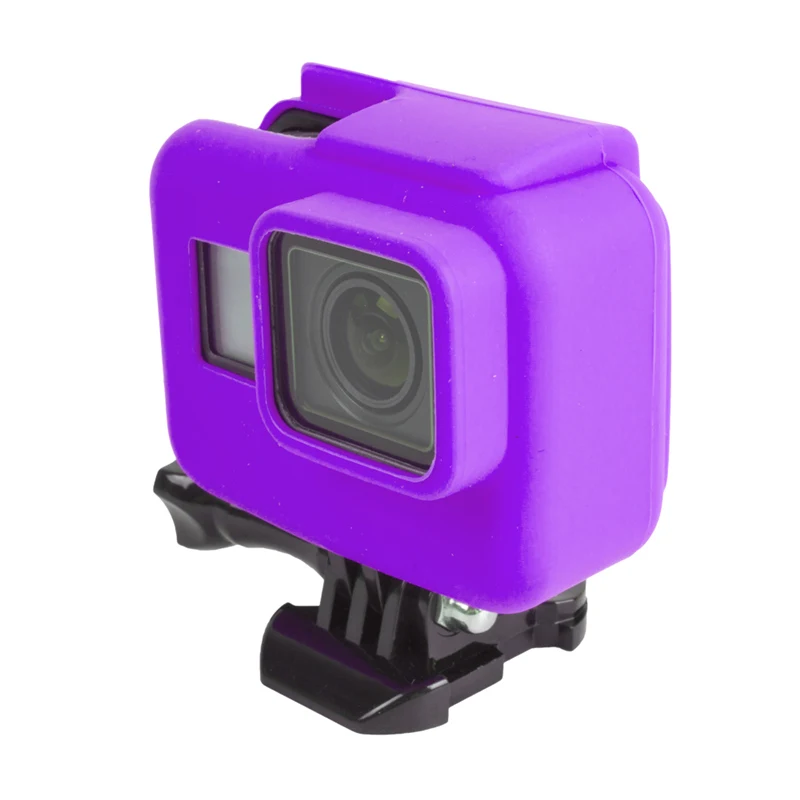 ORBMART резиновый силиконовый защитный чехол для Go Pro Gopro Hero 5 6 7 - Цвет: Фиолетовый