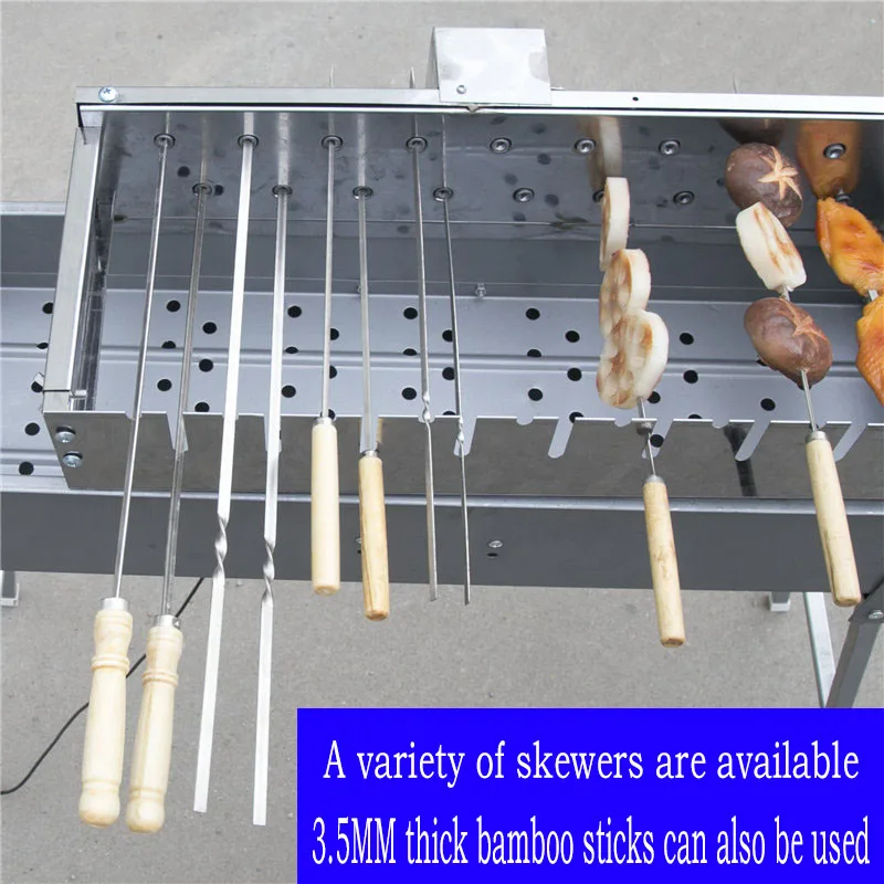  Not limited to roasting needles Automatically flipping the shelf Adjusting the width Barbecue Grill