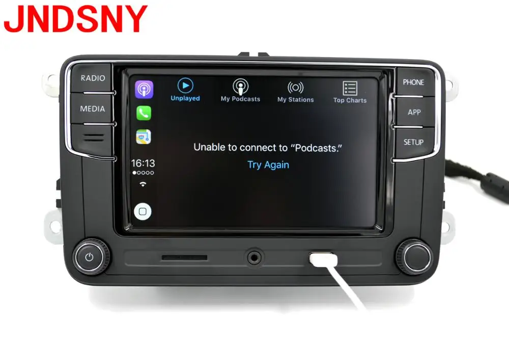 JNDSNY CarPlay Noname RCD330 RCD330G плюс CarPlay автомобиль MIB радио для VWGolf 5 6 Jetta CC Tiguan Passat B6 B7 Polo 6RD 035 187B