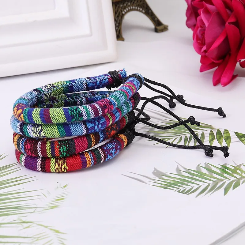 National Wind Bracelet Cotton Accessories Handmade Original Weave 2018
