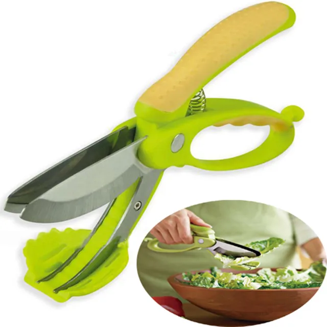 Multifunction Vegetables Choppers Slicer Kitchen Cutter Salad Fruits Scissors Lettuce Knife Cut