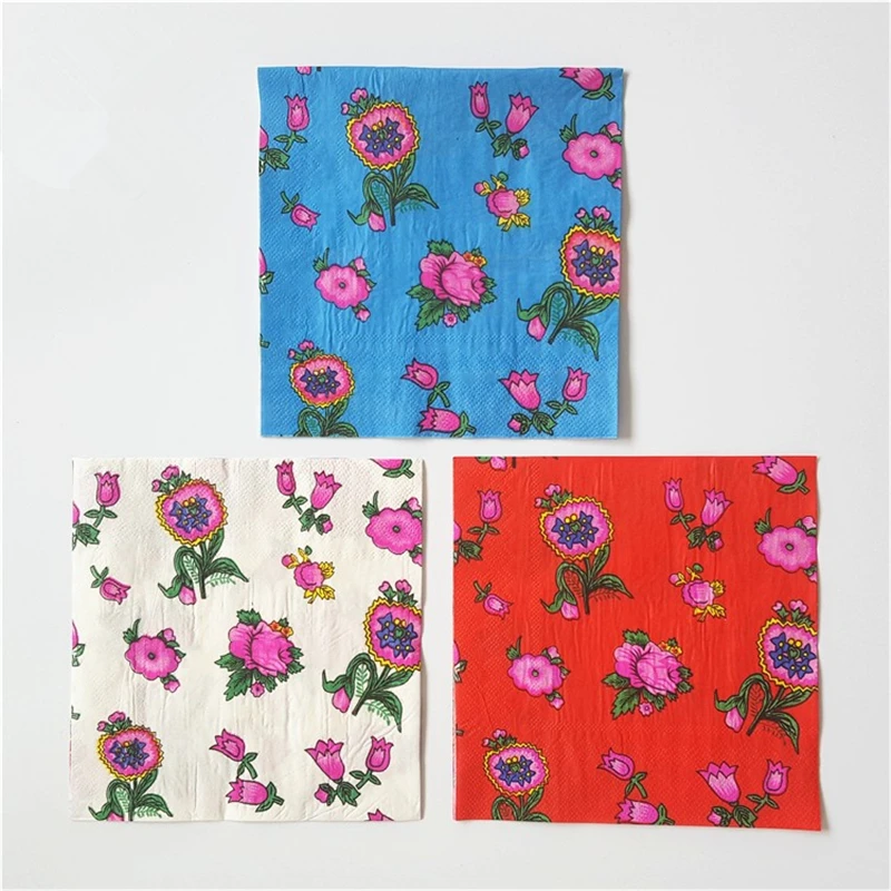 Vintage paper napkins serviettes decoupage decor wedding party festival