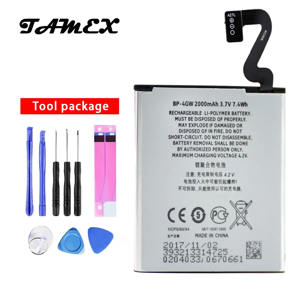 

BP-4GW High Capacity Replacement Battery For Nokia Lumia 920 Battery 920T Mobile Phone Li-ion Batteria 2880mAh + Free tools
