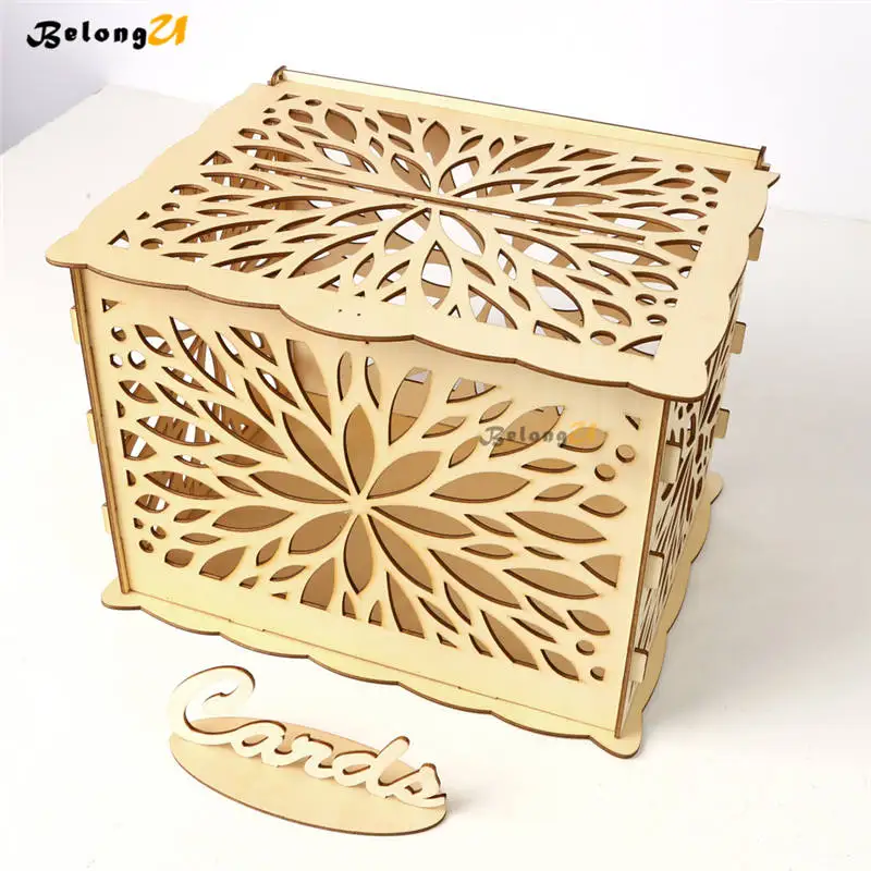 Деревянный держатель для свадебных карт DIY винтажный декор свадебного стола