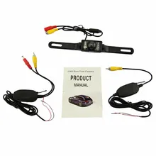 Low price 2.4G Wireless RearView Camera waterproof Reversecar Camera Waterproof night vision RearView car Camera free shipping