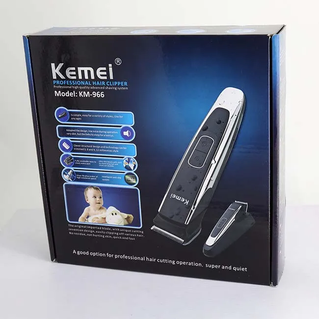 Kemei KM-966 инструменты для стрижки волос Мужская Профессиональный электрическая машинка для стрижки волос обработка всего тела волос триммер