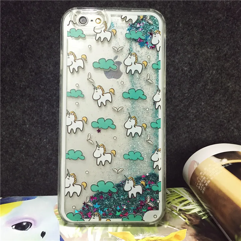 Dynamic Liquid Glitter Quicksand Star Case Unique Cute
