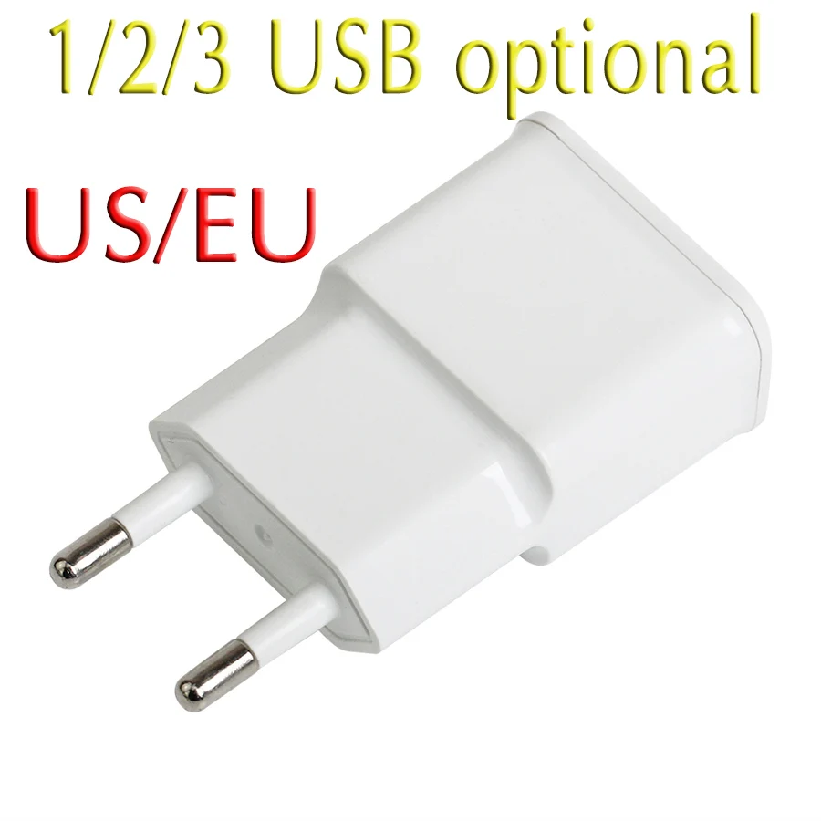 US $343.92 5V 2A 1 2 3 USB 3 Ports Interface Travel EU US Plug USB 71 Original Quality Wall Charger Adapter For Samsung 7100 Iphone 500 Pcs