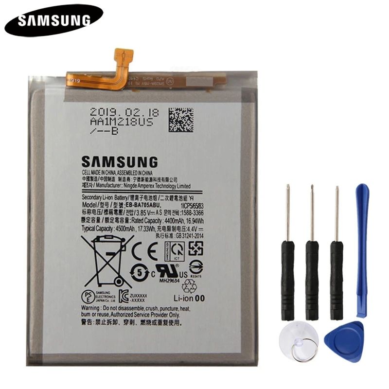 

Genuine Phone Battery EB-BA705ABU For SAMSUNG Galaxy A70 A705 SM-A705 4500mAh Original Replacement Battery