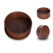 Чаша для чистки бороды портативная кружка для бритья мыло для ухода за лицом Экологически чистая щетка для мужчин чашки легкие антиприлипающие дубовое дерево