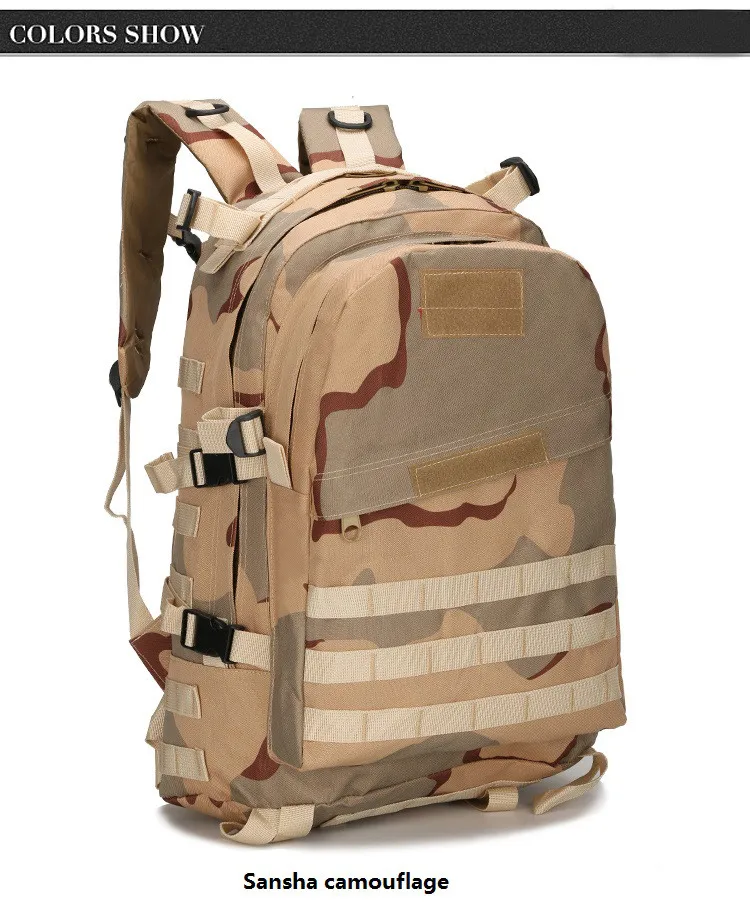 40L открытый охотничий Штурмовой Рюкзак страйкбол 3Day Molle Camel пакет ATACS FG охотничий камуфляж