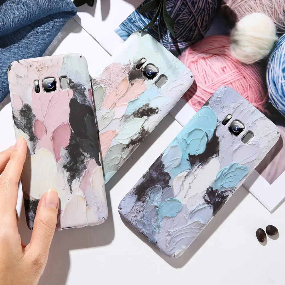 Чехол для Samsung Galaxy S8 S9 A50 S7 edge рельефные светящиеся Чехлы A8 A7 A9 2018 |