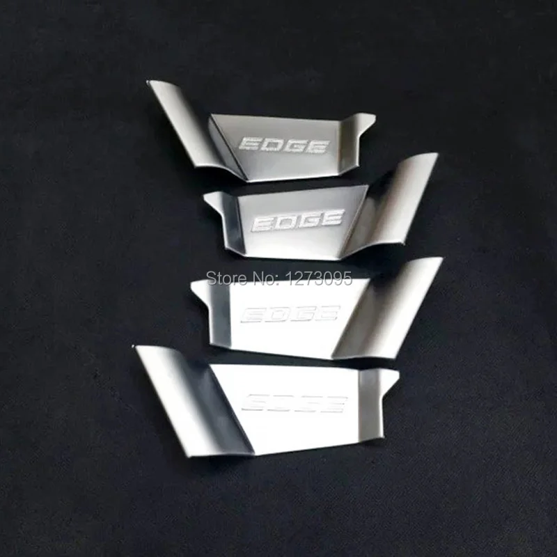 

ABS Chrome Interior Door Handle Bowl Protective Decoration Trim paste for 2015 Ford Edge Car Styling Accessories