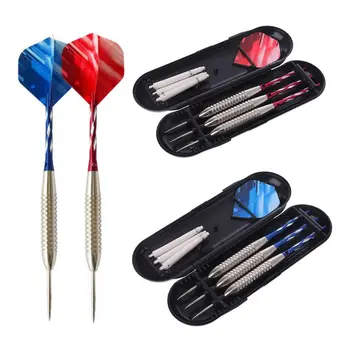 

3 Pcs Darts Set Hard Steel Pins Aluminum Shaft Iron Barrel PET Flights Professional Dart Accessories Indoor Sport Game Tools