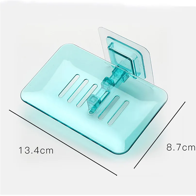 New Single Layers Soap Box Kitchen Tools Bathroom Accessories Soap Dish Suction Holder Storage Basket Soap Box holder #25d18 (10)