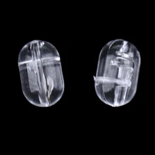 Perles ovales en plastique pour La pêche, lot de 100 pièces, Double perceuses, croix