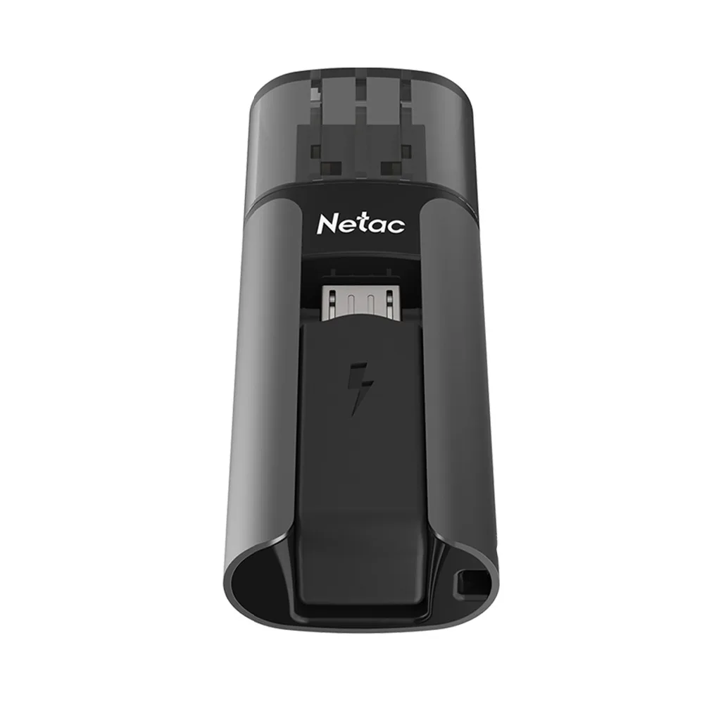 Netac U295 USB флеш-накопитель Флешка карта памяти внешний накопитель 16 Гб/32 ГБ/64 ГБ USB2.0 OTG двойной интерфейс флэш-накопитель черный