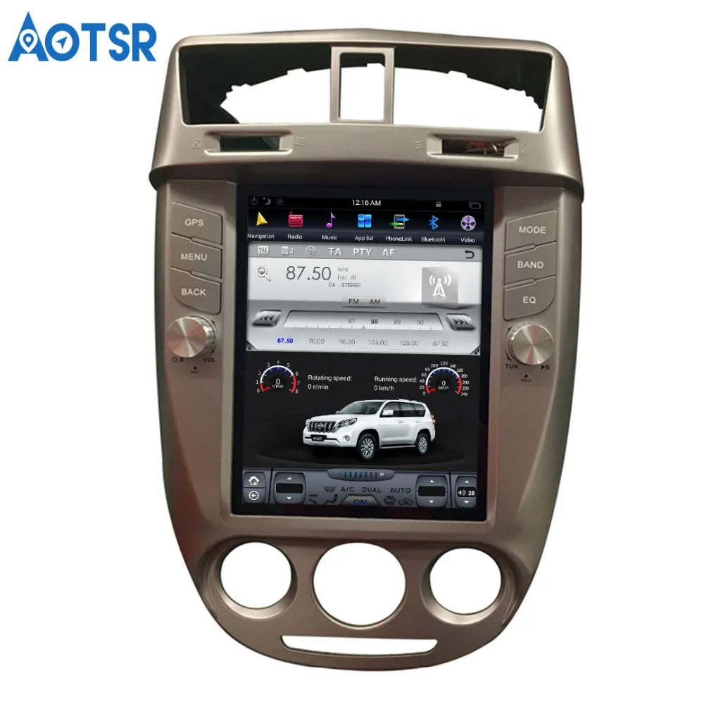 Discount Tesla style Android Car GPS navigation stereo multimedia For BUICK EXCELLE 2008-2015 no DVD player headunit stereo tape recoder 1